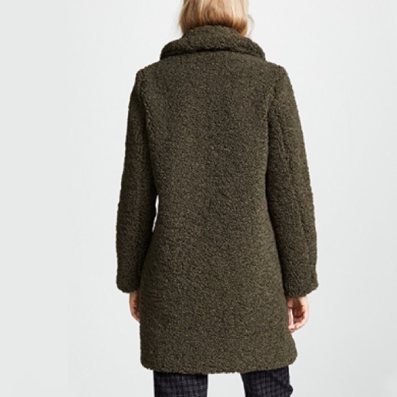 Longline TEDDY COAT Trench Fur JACKET Sherpa  NEW - Picture 3 of 4